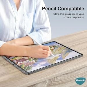Apple iPad Pro 11 2025 (A3357-A3358) Tempered Glass Cam Ekran Koruyucu [ipad Pro 11 2025 ile Uyumlu Ekran Koruyucu - Şeffaf]