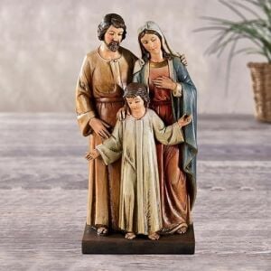 Avalon Galerisi Kutsal Aile Heykeli Reçine 20 cm Yükseklik