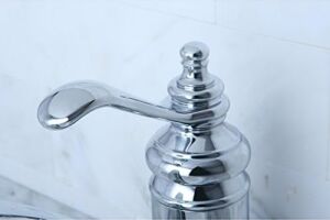 Brass KS3401TL Templeton 4-Inç Single Handle Centerset Lavatory Musluk With Push Up Drain, Cilalı Krom By Kingston Brass