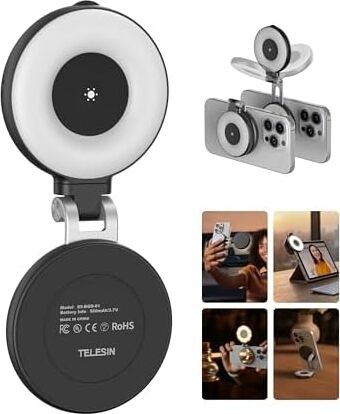 Telesın Selfie Işığı, Taşınabilir Selfie Işığı, Siyah