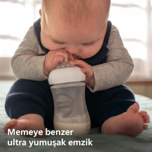 Doğal Tepkili Biberon Emziği, 2’li Paket, 1 Ay+, 3 Numara, Akıtmaz Emzik, Kolik ve Gaz Önleyici, Bpa Içermez, SCY963/02