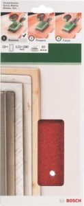 Home And Garden  Zımpara Kağıdı (Farklı Malzemeler Için, 10 Adet, 115 x 280 Mm, Granülasyon 60)