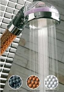 Arıtmalı Boncuklu Tasarruflu Duş Başlığı El Duş