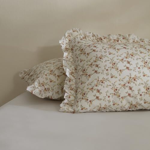 Home Mizu Fırfırlı 2'li Yastık Kılıfı Offwhite