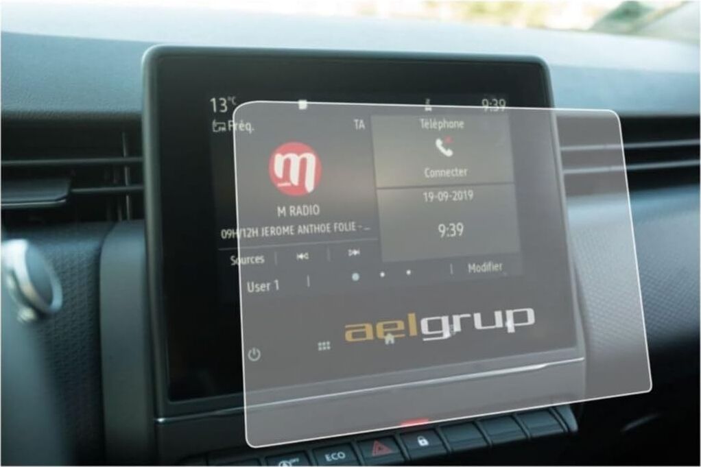 Renault Clio 5 ile Uyumlu 7 Inç Navigasyon Ekran Koruyucu Nano Film