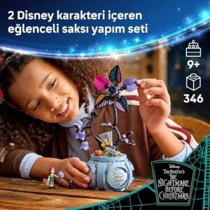 Sally’nin Saksısı 43288-9 Yaş ve Üzeri Çocuklar Için 2  Figürü Sally ve Küçük Kara Kedi ile Yapay Çiçekler Içeren Yaratıcı Oyuncak Yapım Seti, Hediye Fikri (346 Parça)