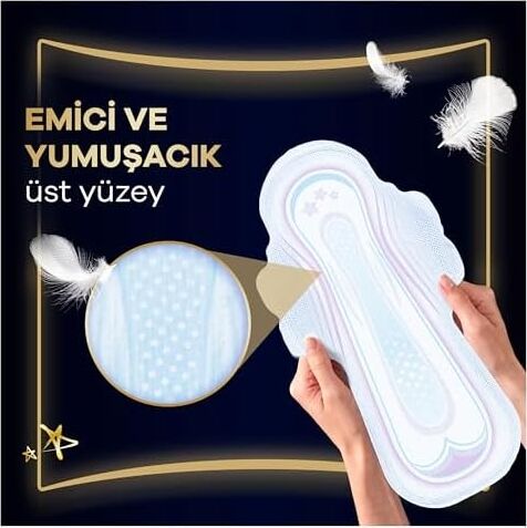 Ultra Hijyenik Ped Gece Ekstra (Boy 4) Ekonomik Paket 10 Adet Ped