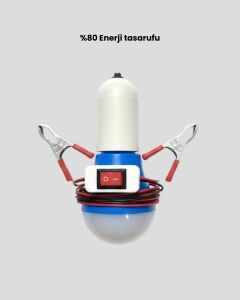 Aküden Çalışan 12V LED Ampul Taşınabilir Kullanım