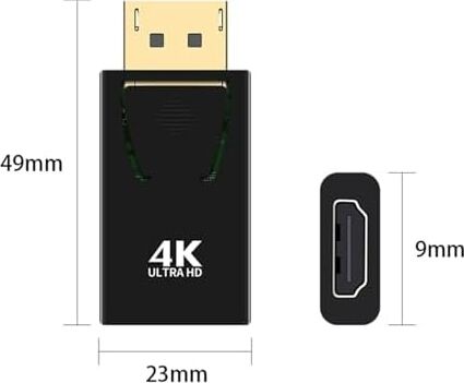 4K 30Hz Displayport To HDMI Çevirici Dönüştürücü Adaptör