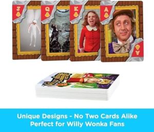 Aquarıus Willy Wonka Oyun Kartları - Willy Wonka En Sevdiğiniz Kart Oyunları Için Temalı Kart Destesi - Resmi  Willy Wonka Ürünleri ve Ürünleri