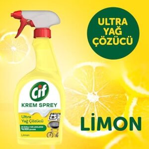 Krem Sprey Ultra Yağ Çözücü Yüzey Temizleyici Limon 750 ml