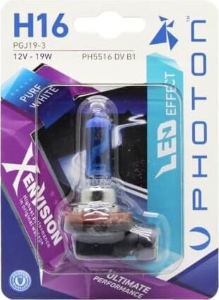Ampul H16 12V 19W Xen Vision (Tekli Blister) (Beyaz Işık) 6000K Pht PH5516 Dv B1