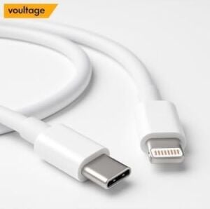 20W Type-C To Lightning Hızlı Şarj ve Veri Kablosu - Beyaz (1 Metre) - Iphone 14, 13, 12, 11, Ipad Uyumlu Esnek ve Dayanıklı Şarj Kablosu