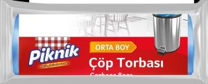 Çöp Torbası Ekonomik Orta 55X60 cm 15 Adet 2083