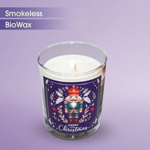 Charm Lab Candle – Kurşun Asker (Nutcracker) Tasarımlı Mum, Lacivert Renk Temalı, 135 G Doğal Bio Balmumu, 40 Saat Yanma Süresi, Cam Kavanoz, Şık Bristol Kutulu, Yılbaşı Koleksiyonu Hazır Hediye