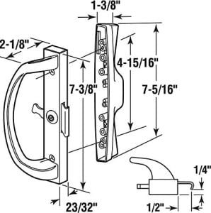 Prime Line Ürünler C 1263 Kelepçe Tip Kapı Motoru, Kısılma, Beyaz