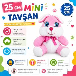 Özgüner Oyuncak Ofis Hediyesi Eşek 20-25 cm Figürlü Pelüş Ayıcık, 20 cm Teddy Bear,sevgiliye Hediye,ayı Teddy,peluş Ayıcık,plush Toys, (Tavşan)