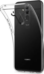 Mate 20 Lite ile Uyumlu Kılıf Şeffaf Silikon Kamera Koruma