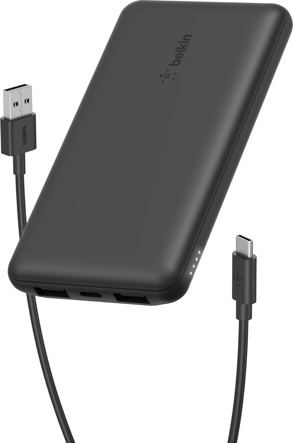 Usb-C Taşınabilir Powerbank, 10000 Mah, 1 USB C Bağlantı Noktası ve 15W&APOS;A Kadar 2 USB A Bağlantı Noktası, 14 Pro/14 Pro Max/13, Airpods, Ipad, Galaxy S21/ULTRA Uyumlu - Siyah