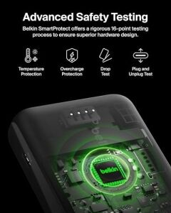 Usb-C Taşınabilir Powerbank, 10000 Mah, 1 USB C Bağlantı Noktası ve 15W&APOS;A Kadar 2 USB A Bağlantı Noktası, 14 Pro/14 Pro Max/13, Airpods, Ipad, Galaxy S21/ULTRA Uyumlu - Siyah