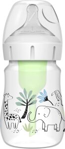 150 ml Pp Geniş Ağız Anti-Kolik Options+, Orman Fil Desenli, Tekli Paket