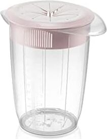 Kapaklı Mikser  Kabı 1 Litre Sıçratmayan Çırpma Mikser Kabı, Kapaklı Çırma Kabı