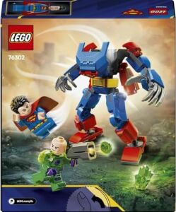 Dc Superman Robotu, Lex Luthor’a Karşı 76302-6 Yaş ve Üzeri Süper Kahraman Sevenler Için Yaratıcı Oyuncak Yapım Seti, Doğum Günü Hediyesi (120 Parça)