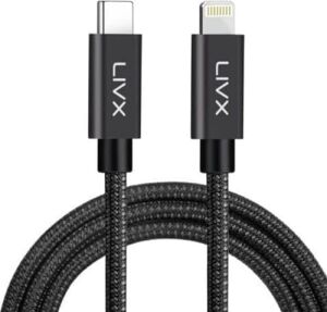 Horizontal 20W Type C To Lightning 1 Metre iPad Hızlı Şarj ve Data Kablosu Space Gray