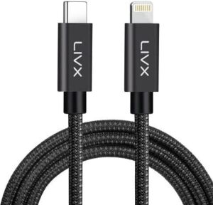 Horizontal 20W Type C To Lightning 1 Metre iPad Hızlı Şarj ve Data Kablosu Space Gray