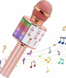 Karaoke Mikrofon Bluetooth Bağlantılı Aux Girişli Uzun Pil Ömrü Yüksek Ses Kaliteli