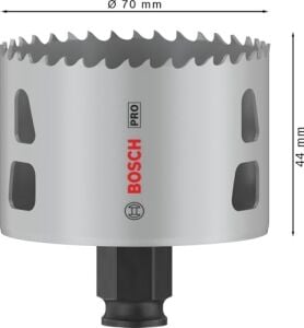 1 x Pro Multi Material Power Change Plus Hole Testere (Softwood, Drywall, Ø 70 Mm, Professional Accessory Rotary Drill/drivers)