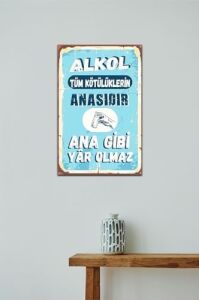 Ahşap Mdf Ana Gibi Yar Olmaz Tasarımlı Tablo DRTR0111