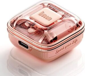 Divoom Spark Air Pembe Tws Bluetooth 5.3 Kablosuz Kulakiçi Kulaklık, LED Ekranlı Şarj Kutusu,dokunmatik Kontrol, Ios Android Uyumlu, Müzik ve Yürüyüş Için Earbuds, Pembe