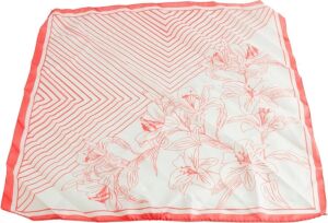 Çiçek Desenli Zr Saten Fular 50*50 cm