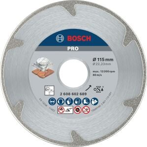 Professional Accessories Best Serisi Mermer Için Elmas Kesme Diski 115 mm