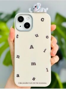 Iphone 14 Plus - 15 Plus ile Uyumlu Koala Tasarımlı Oyuncaklı Silikon Kılıf