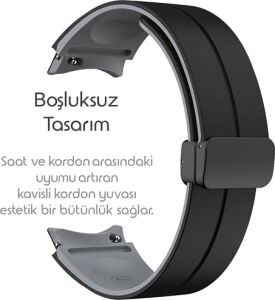 ile Uyumlu Spor Tasarım Flex Loop 20MM Kordon Galaxy Watch 7/6/5/4 Serisi Için Galaxy Watch 7 Kordon (40MM/44MM) Watch 6/4 Classic (47/43/42MM) Watch 5 Pro Uyumlu