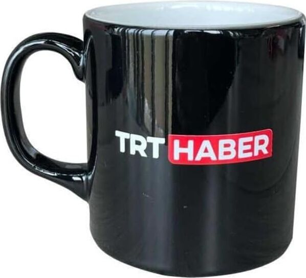 Haber Logolu Siyah Kupa