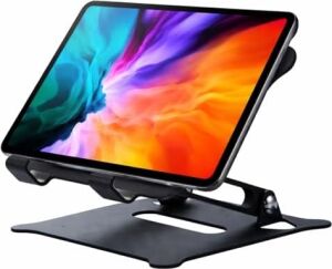 Ayarlanabilir Katlanabilir Tablet Standı 370G | Paslanmaz Çelik Tablet Tutucu, Açı Ayarlı, Portatif Masaüstü Tablet Standı, Sadece iPad ile Uyumlu Stant | Z19