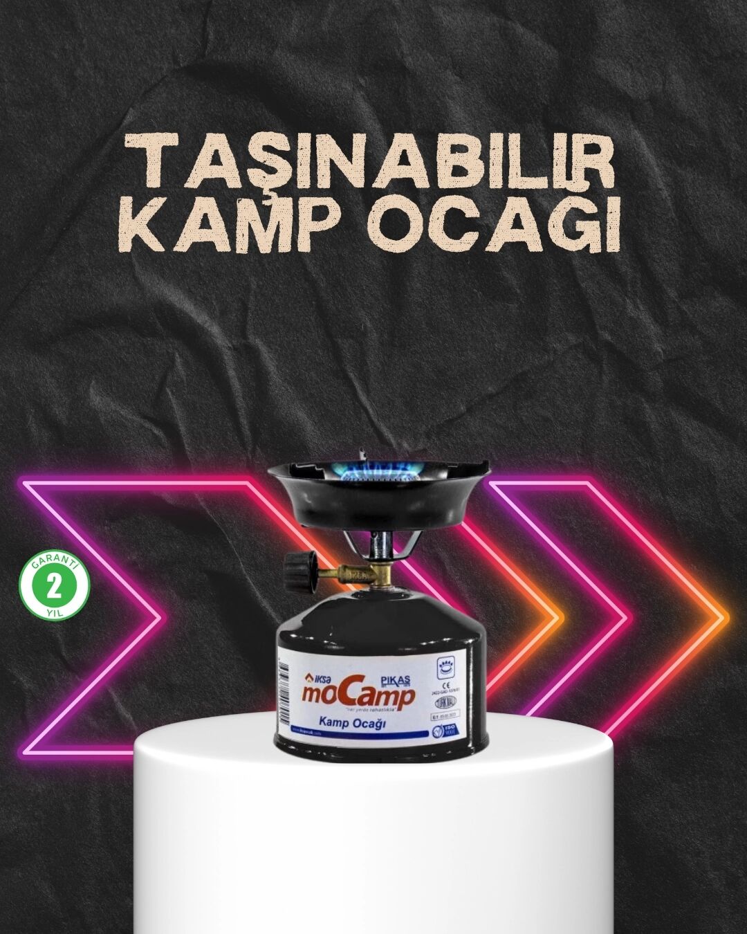Doğa, Piknik ve Acil Durum Için Kamp Ocağı Seti