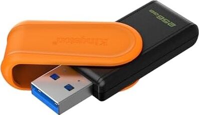 S USB Bellek - 256GB - USB 3.2 Gen 1 - USB Tip A - Siyah/turuncu
