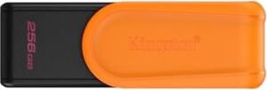 S USB Bellek - 256GB - USB 3.2 Gen 1 - USB Tip A - Siyah/turuncu