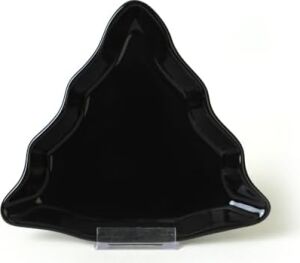 Siyah Çam Kayık Tabak 22 cm 2 Adet