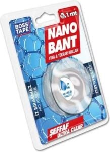 Tape Nano Bant Şeffaf Çift Taraflı 19 mm x 1 mt