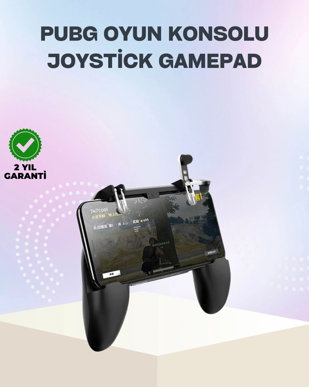 Mobil Oyunlar Için Joystickli Ergonomik Gamepad Kontrol Cihazı