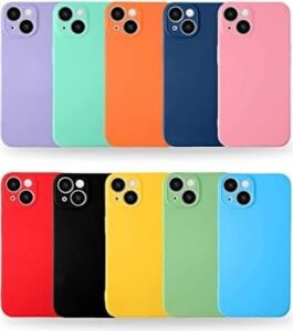 Apple iPhone 14 ile Uyumlu Kapak Içi Kadife Kamera Korumalı Lansman Silikon Kılıf - Kırmızı