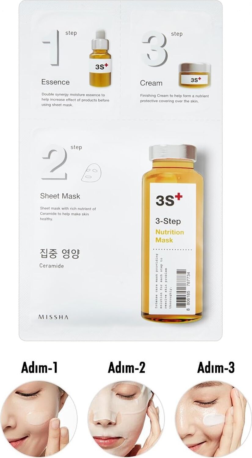Missha 3 Aşamalı Yoğun Besleyici Maske 3 Nutrition Mask, 111470