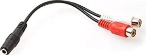 SL-358 15CM 3.5 F To 2 Rca F Stereo Kablosu