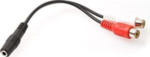 SL-358 15CM 3.5 F To 2 Rca F Stereo Kablosu