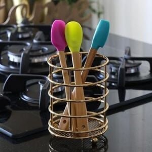 Qullex 3'lü Spatula Seti,ahşap Saplı Silikon Spatula Seti